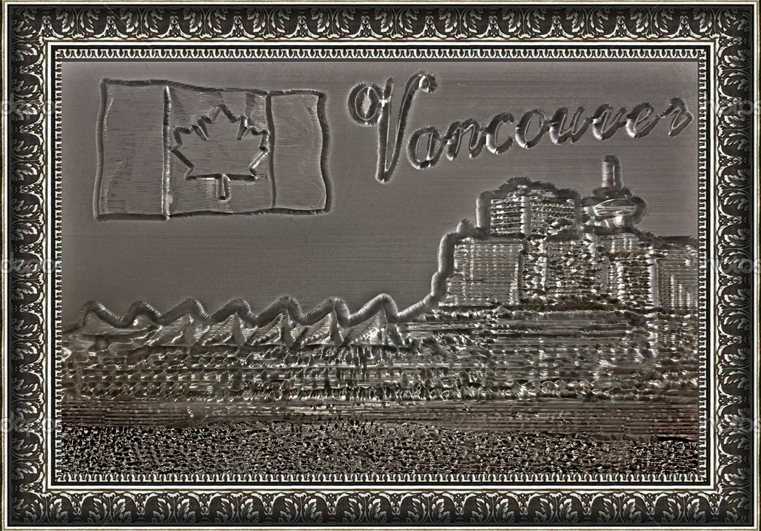 Unique Custom 3D Plate with Frame